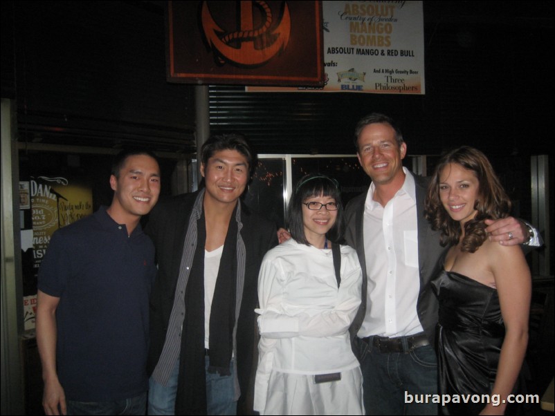 The awesome cast of Deadland - Brian Tee, Stina Chyn (film critic), Gary Weeks, and Emily Grace-Murray.