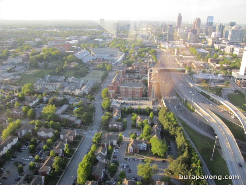 Looking north towards Georgia Tech and Midtown.