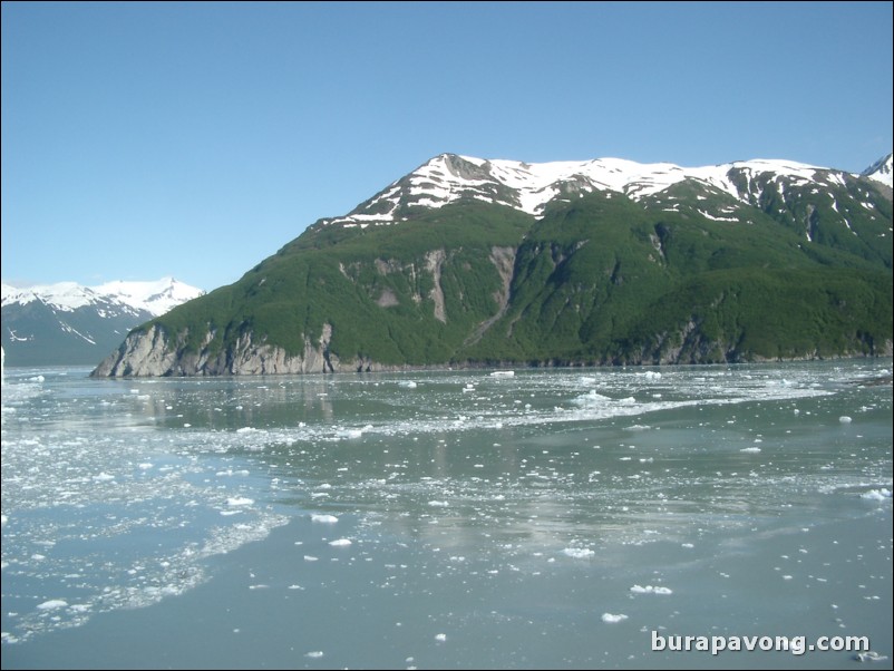 Icy waters around Hubbard Glacier.