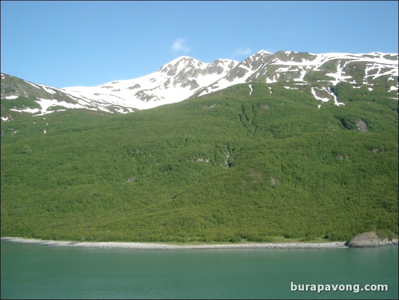 View sailing from Hubbard Glacier to Sitka.