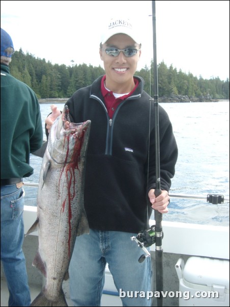 A 15 pound King Salmon I caught. Ketchikan.