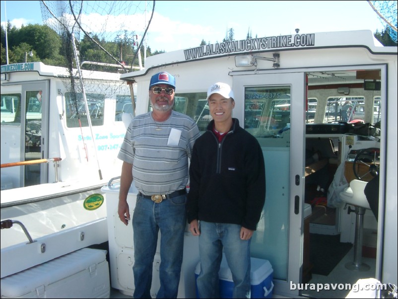 Me and the skipper. Ketchikan.