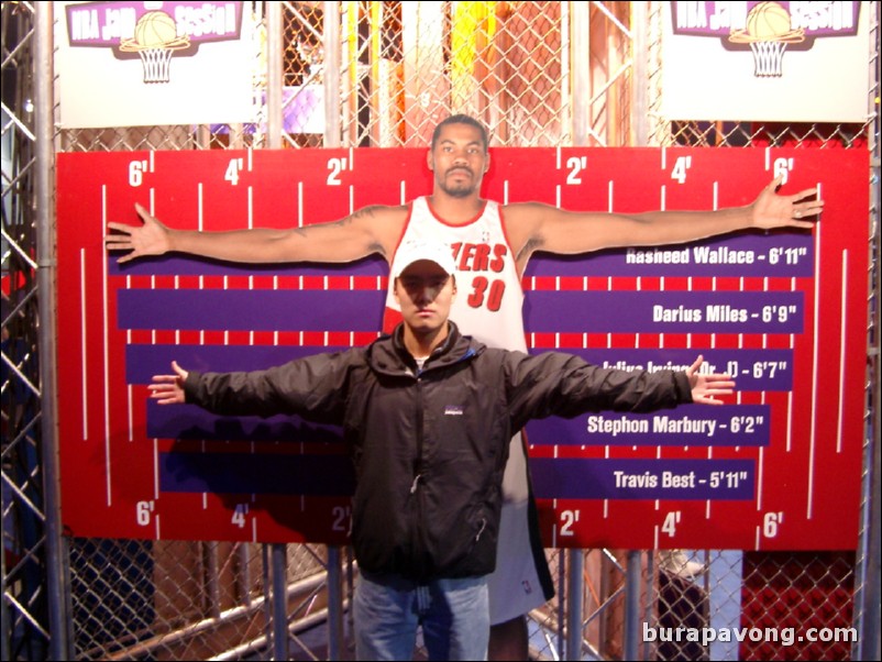 Rasheed Wallace's wingspan.