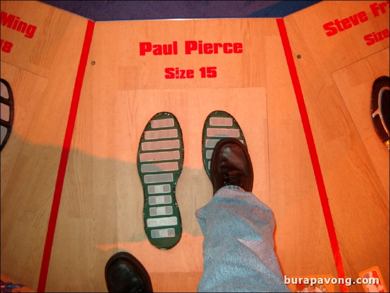 Paul Pierce wears a size 15.