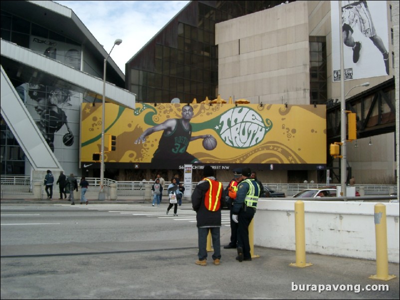 Paul Pierce billboard outside Philips.
