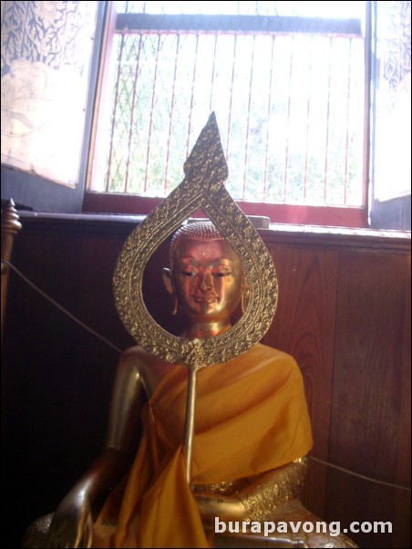 Golden Buddha image, Wat Phananchoeng.