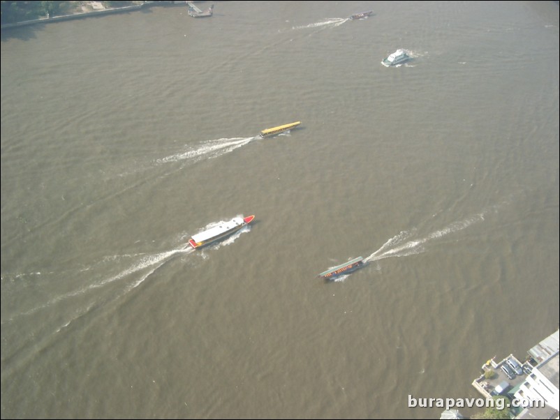 Chao Phraya River from above.