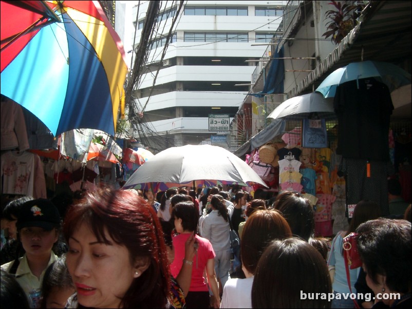 Soi Lai Lai Sap market in Silom.