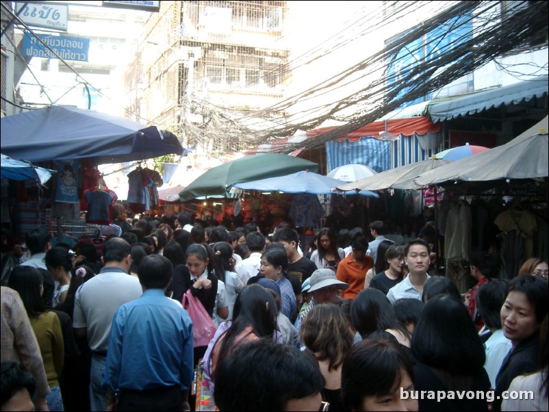 Soi Lai Lai Sap market in Silom.
