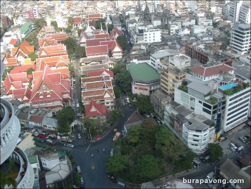 Aerial views of Bangkok from Samphanthawong.