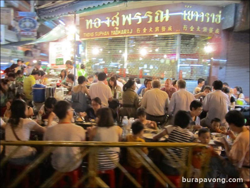 Night market at Yaowarat - Bangkok's Chinatown.