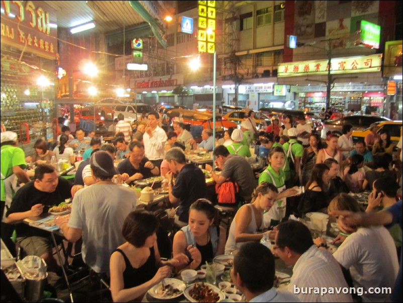 Night market at Yaowarat - Bangkok's Chinatown.