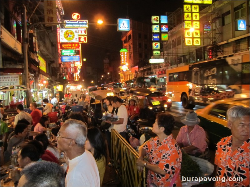 Night market at Yaowarat - Bangkok's Chinatown.