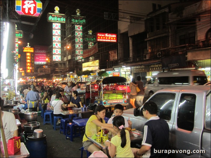 Night market at Yaowarat - Bangkok's Chinatown.