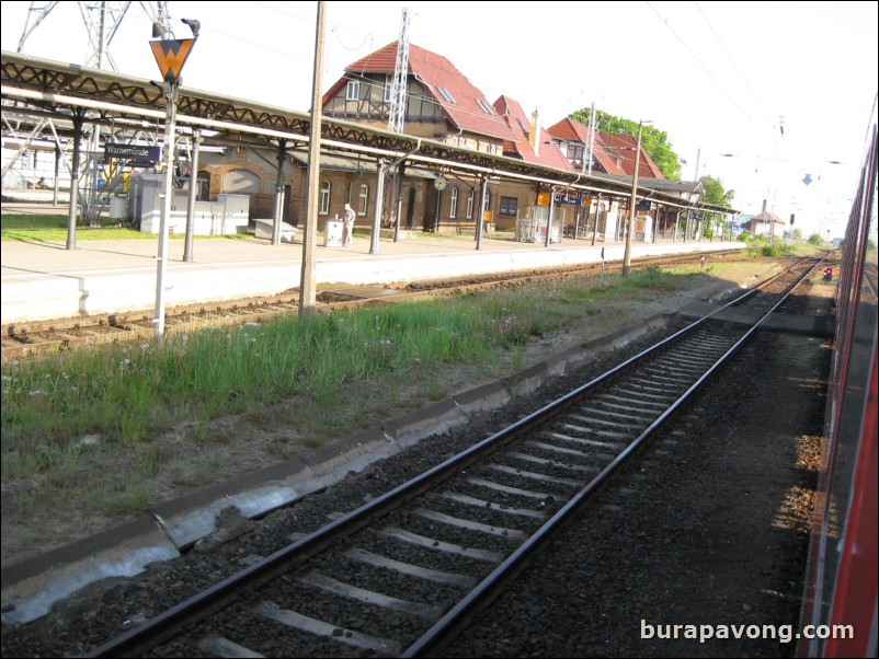 Warnemunde train station.