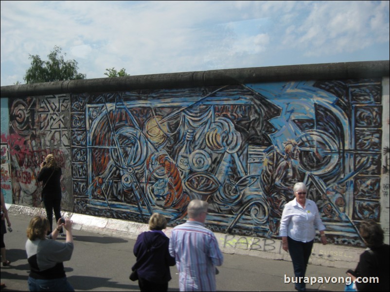 The Berlin Wall. East Side Gallery.