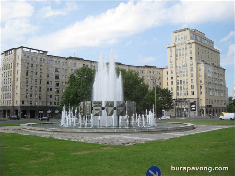 East Berlin. Strausberger Platz.