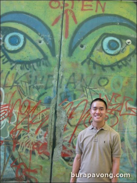 A piece of the Berlin Wall in Kurfrstendamm.