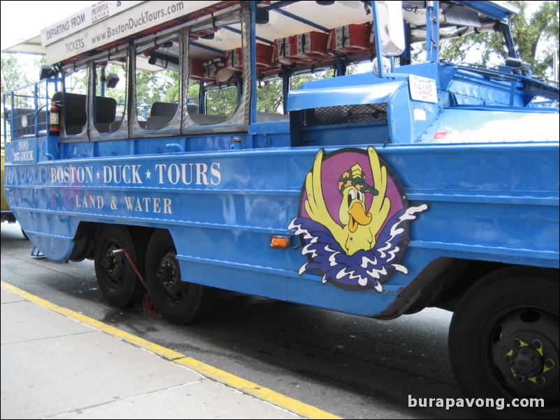 Boston Duck Tours. Same vehicles that were used by Celtics, Red Sox, and Patriots in championship parades.
