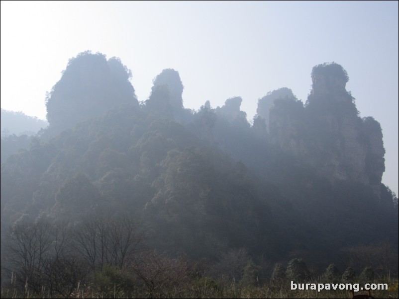 Wulingyuan scenic area.