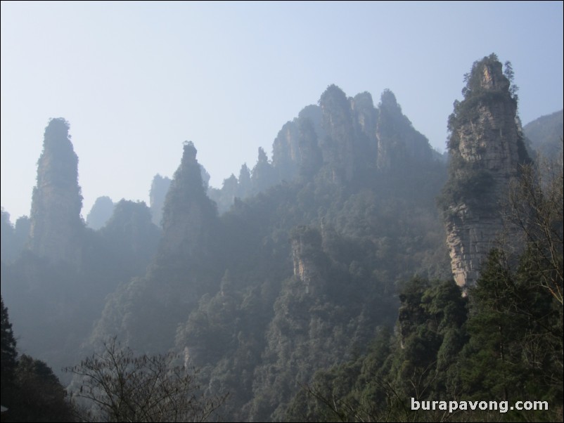 Wulingyuan scenic area.