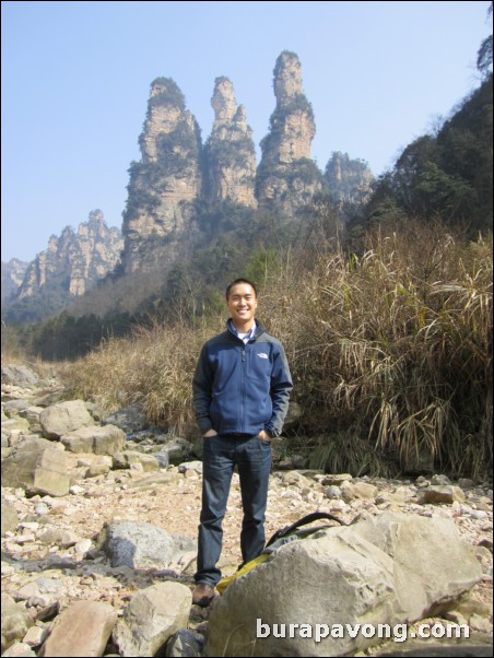 Wulingyuan scenic area. Three Sisters Peaks.