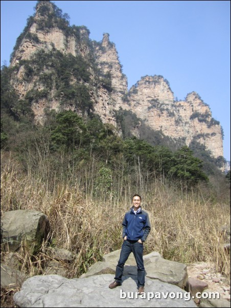 Wulingyuan scenic area. Three Sisters Peaks.