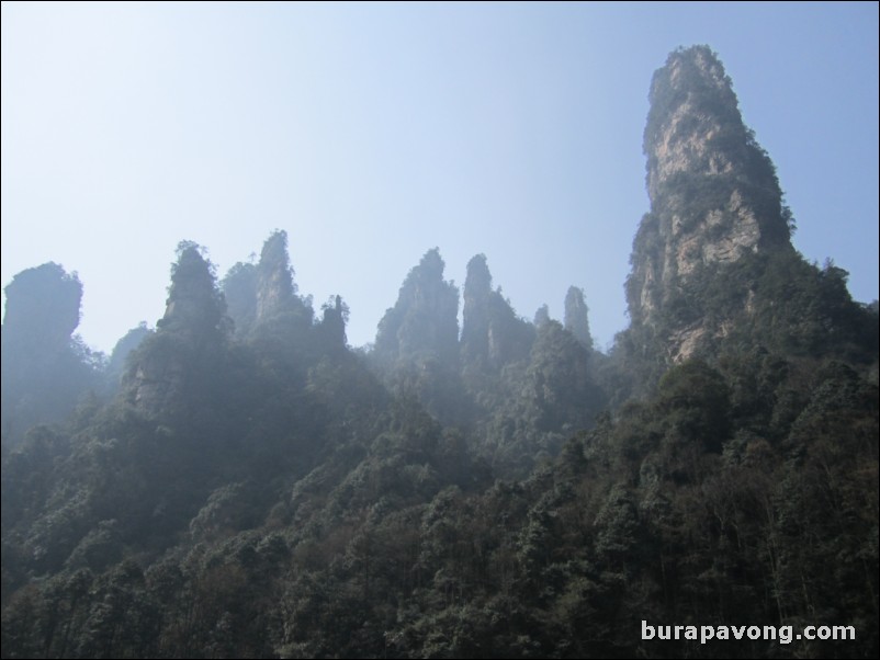 Wulingyuan scenic area.