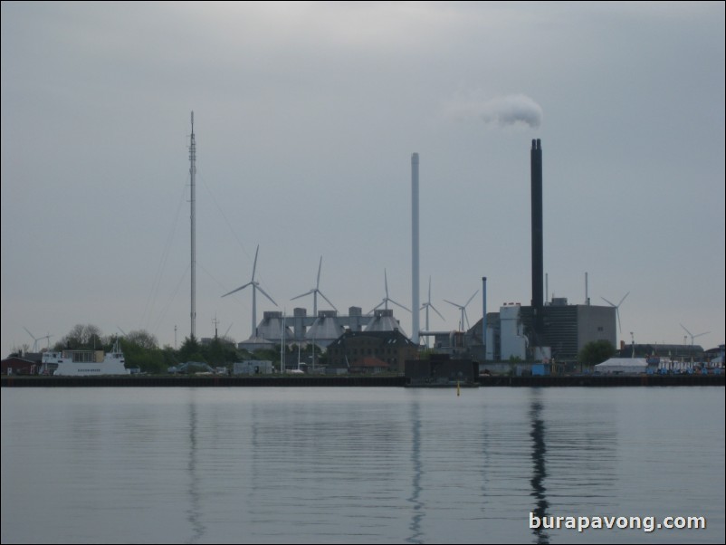 Arrival at Copenhagen. Area near cruise ship port and Little Mermaid.