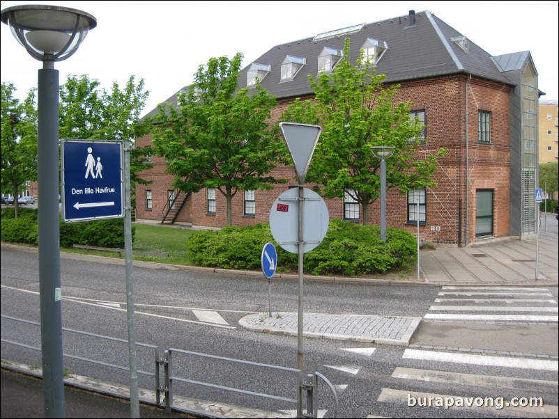 Arrival at Copenhagen. Area near cruise ship port and Little Mermaid.