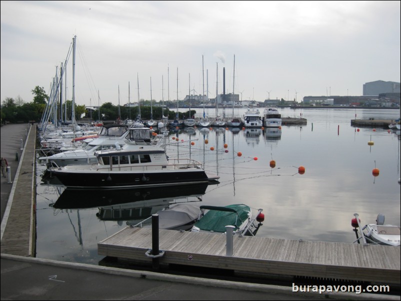 Arrival at Copenhagen. Area near cruise ship port and Little Mermaid.
