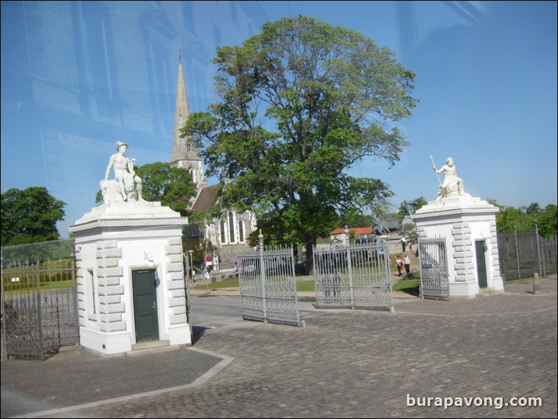 Outside the Gefion Fountain, wishing well and the largest monument in Copenhagen.