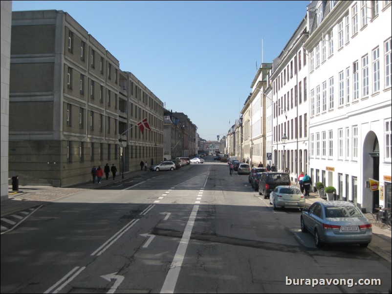 Street near Amalienborg Palace.