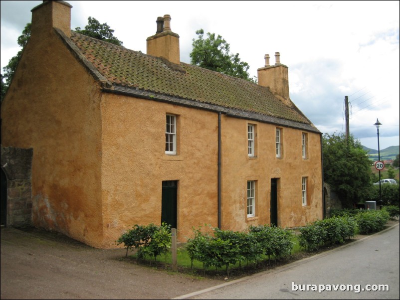 Outside Rosslyn Chapel.