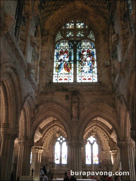Inside Rosslyn Chapel.