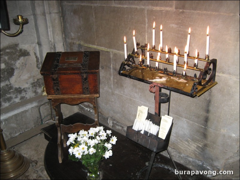 Inside Rosslyn Chapel.