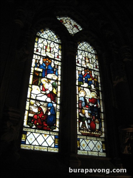 Inside Rosslyn Chapel.