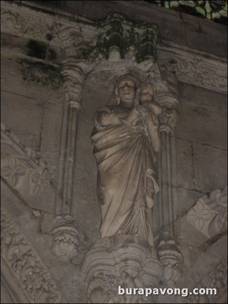 Inside Rosslyn Chapel.