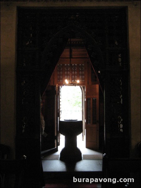 Inside Rosslyn Chapel.