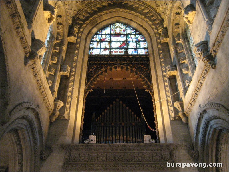 Inside Rosslyn Chapel.