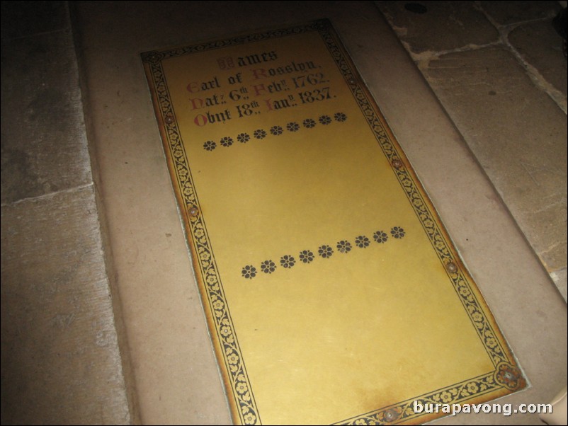 Inside Rosslyn Chapel.