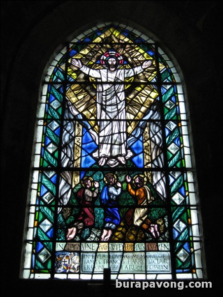 Inside Rosslyn Chapel.