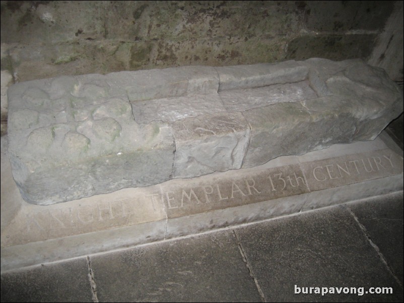 Inside Rosslyn Chapel.