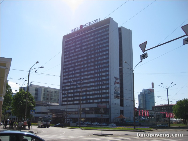 Hotel Viru, the tallest building in Tallinn.