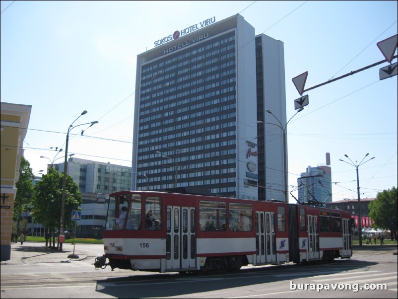 Hotel Viru, the tallest building in Tallinn.