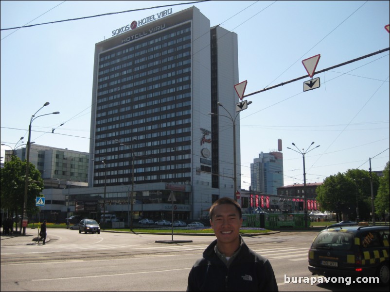 Hotel Viru, the tallest building in Tallinn.