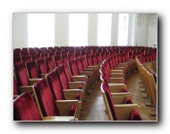 Inside the theater.