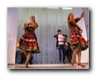 The Stars of St. Petersburg doing lyrical dances of the Russian North, Cossacks from the Don and Voronezh, and miniatures of the Urals and Siberia.