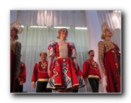 The Stars of St. Petersburg doing lyrical dances of the Russian North, Cossacks from the Don and Voronezh, and miniatures of the Urals and Siberia.