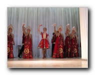 The Stars of St. Petersburg doing lyrical dances of the Russian North, Cossacks from the Don and Voronezh, and miniatures of the Urals and Siberia.